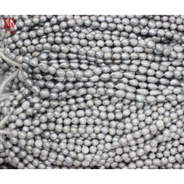 Gris Grey Baroque Pearl Strands (ES362)